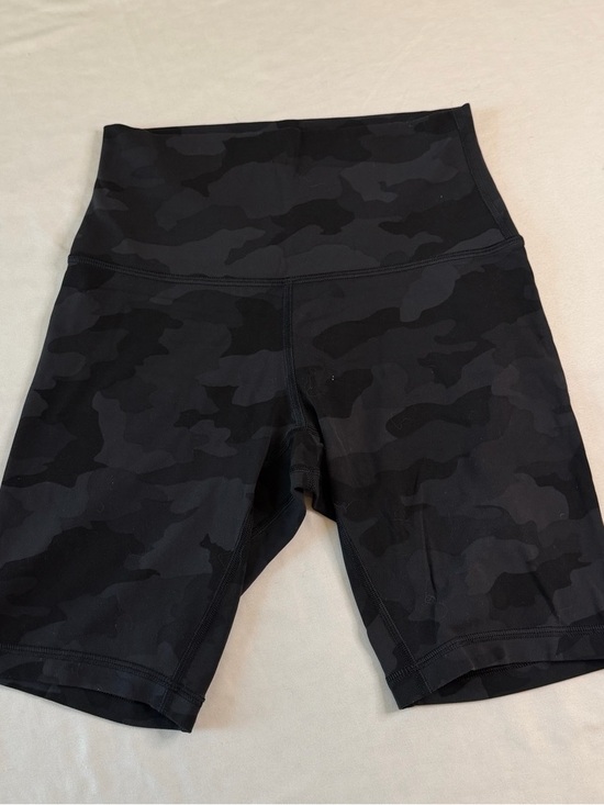 lululemon athletica Pants - Lululemon Black Camo Align High Rise 8” Biker Shorts Size 4 Yoga Workout